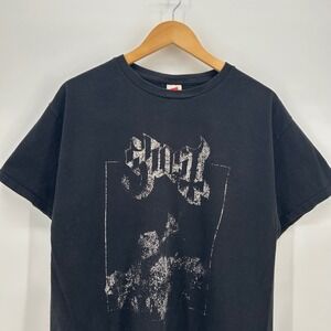 Ghost Band Tee Mens Large Black Heavy Metal Hardcore Graphic T-Shirt Hanes